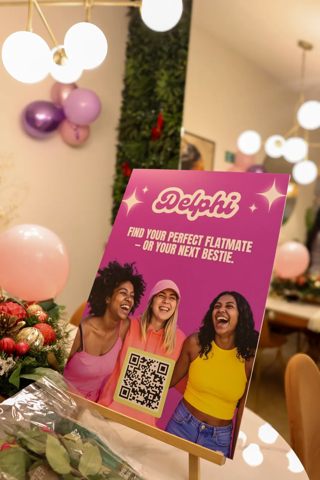 People meeting at Delphi's London flatshare community launch party