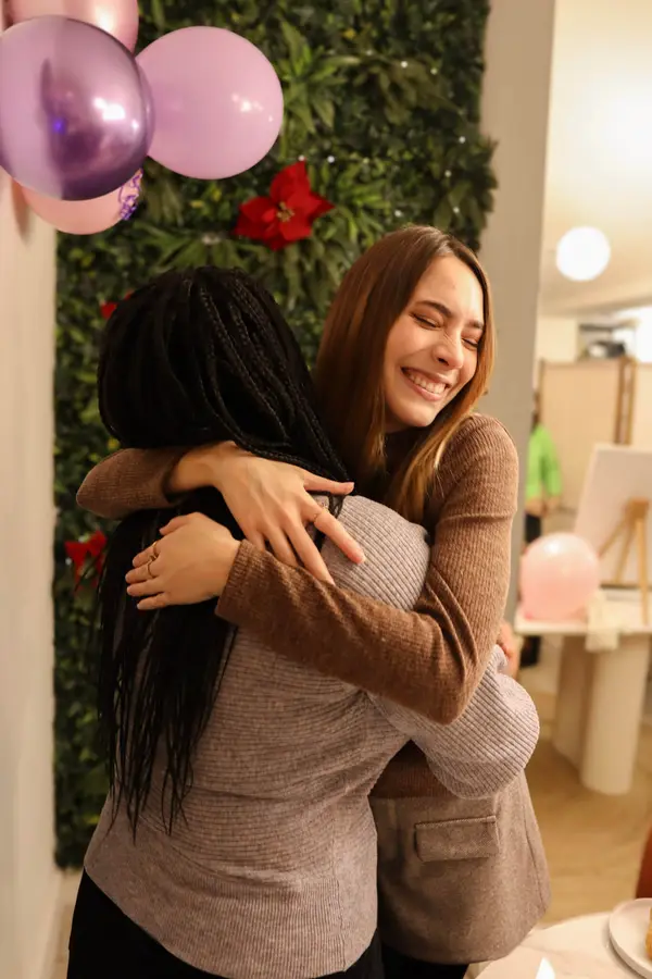 Women meeting at Delphi's London flatshare community launch party