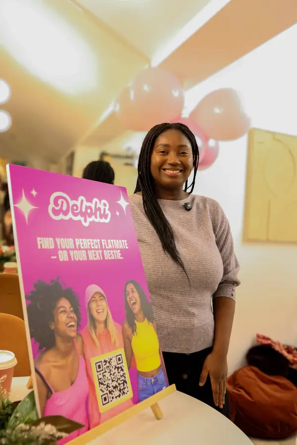Women meeting at Delphi's London flatshare community launch party