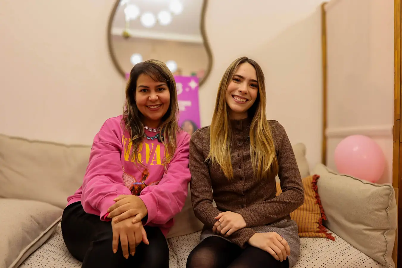 Women meeting at Delphi's London flatshare community launch party