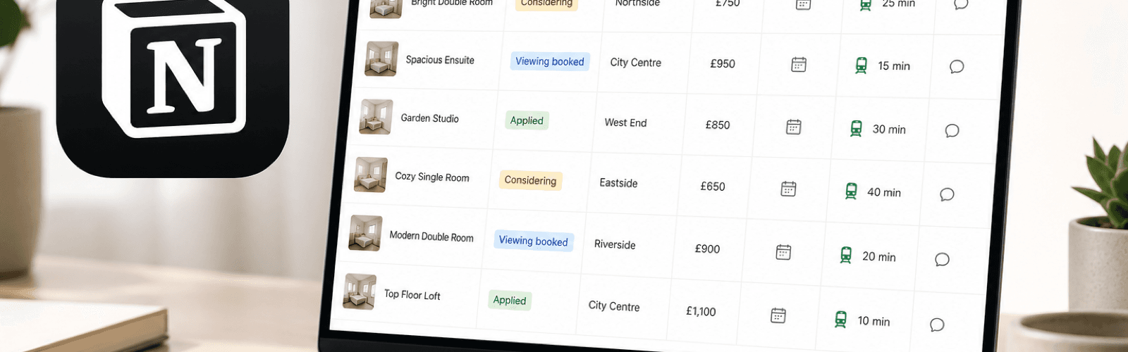 Room search tracker for student housing applications