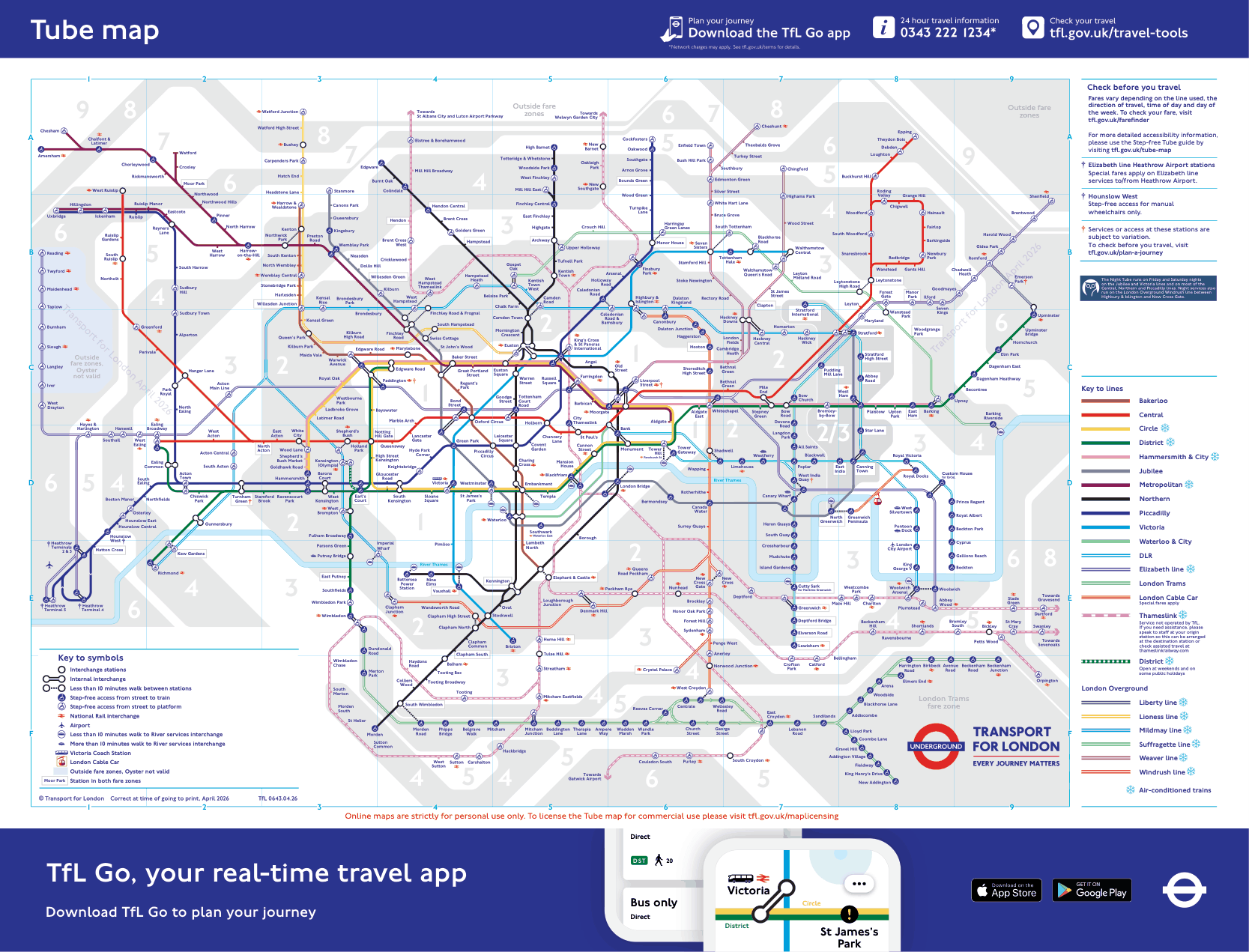 London Underground tube map
